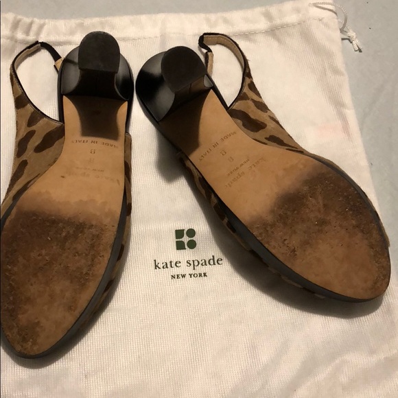 Kate Spade leopard slingback - Picture 2 of 2